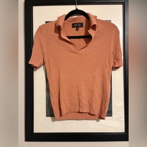 Truth By Republic Ribbed Viscose/Nylon Polo